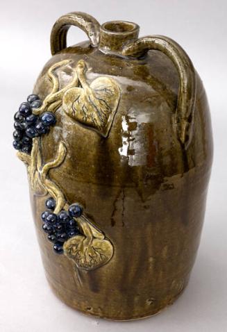Pot with Grape Decorations