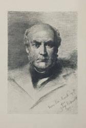Portrait of Sir Gilbert Scott after a painting by George Richmond