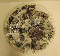 Round Plate (White Paper Sunburst)