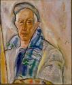 Self-Portrait in Blue Scarf