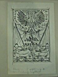 Untitled (bookplate with double-headed eagle)