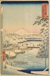 Sukiyagashi in the Eastern Capital, from Thirty-Six Views of Mt. Fuji