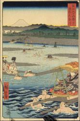 The Ōi River between Suruga and Totomi Provinces, from Thirty-six Views of Mt. Fuji