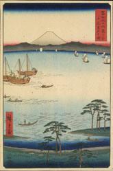 Kuroto Bay in Kazusa Province, from Thirty-six Views of Mt. Fuji