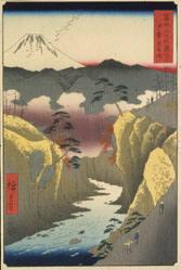 Dog Eye Pass in Kai Province, from Thirty-six Views of Mt. Fuji