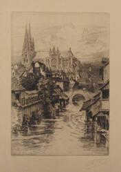 Chartres Vue Sur L'Eure