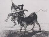 Aveugle Enleve Sur Les Cornes D'Un Taureau (Blind Man Tossed On The Horns Of A Bull)