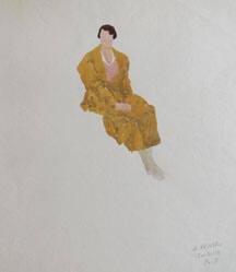 Untitled (seated woman in yellow)