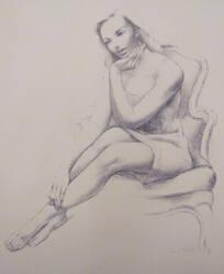 Untitled [seated woman]