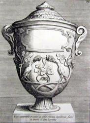 Classical Urn, from Gli Antichi Sepolchri, overo Mausolei Romani, et Etruschi trovati in Roma e in altri luoghi celebri