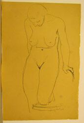 Untitled (standing woman, recto); Untitled (seated woman, verso)