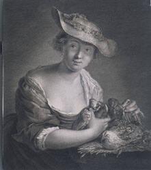 Portrait of Lady with Doves