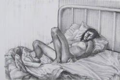 Nude in Bed AKA Afternoon Light (Figure Study of the Sculptor and Photographer, Anne Merck)