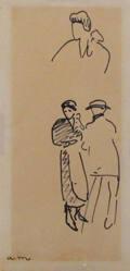 Croquis de Personnages: Couple et Femme