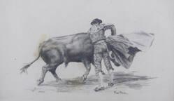 Bull Making Pass from the Left