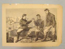 Thanksgiving-Day in the Army -- After Dinner: The Wishbone (from Harper's Weekly, December 4, 1864)