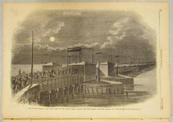 The Advance Guard of the Grand Army of the United States Crossing the Long Bridge over the Potomac at 2 a.m. on May 24, 1861 (from Harper's Weekly June 8, 1861)