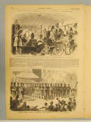 The Seventh Regiment, New York State Militia, in the cars en route for Washington (from Harper's Weekly March 3, 1860)