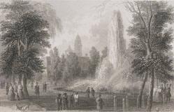 The Park Fountain, N.Y., From The Romance Of American Landscape