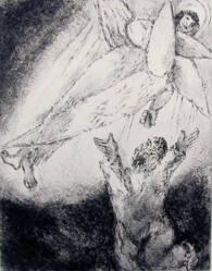 One of the Seraphim Purifies Isaiah's Lips with a Live Coal