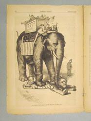 The Elephant Walks Around, (from Harper's Weekly, October 28, 1876)