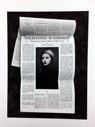 Enchanted Wanderer, Excerpt from A Journey Album for Hedy Lamarr, Joseph Cornell, background portrait by Giorgione ca. 1500, View Magazine, December 1941 (from the Artist to Artist series)