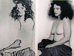 Seated Nude Woman by Egon Schiel-Simone Gad, artist