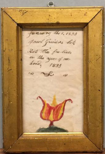 Fraktur-style painting