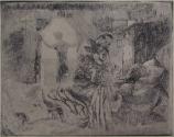 Interior With Three Women And Child