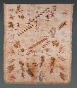 Embroidered coverlet
