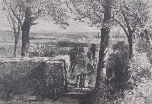 View of Augusta, from Summerville (from Picturesque America)