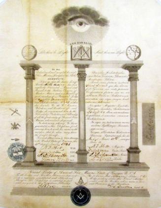 Masonic certificate