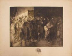 Untitled (Soldiers, one bearded, returning and being greeted by families)