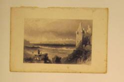 Isle of Arran from Greenan Castle (Ayrshire), from Scotland Illustrated vol. 1