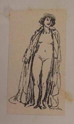 Untitled (nude with drapery)