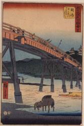 Chiryu, Plate 40 from Famous Places on the Fifty-Three Stations, or The Vertical Tokaido