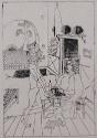 Untitled (2 Figures W/ Checkerboard, 1St State)