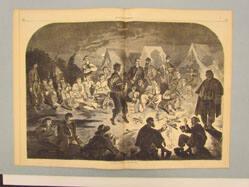 A Bivouac Fire on the Potomac (from Harper's Weekly, December 21, 1861)