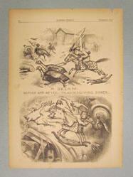 A Dream: Before and After Thanksgiving Dinner (from Harper's Weekly December 7, 1878)