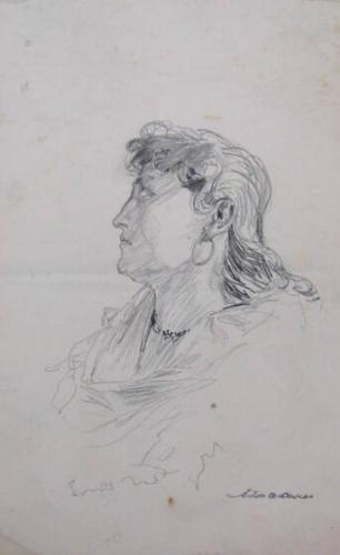 Sketch of Lady with Earring