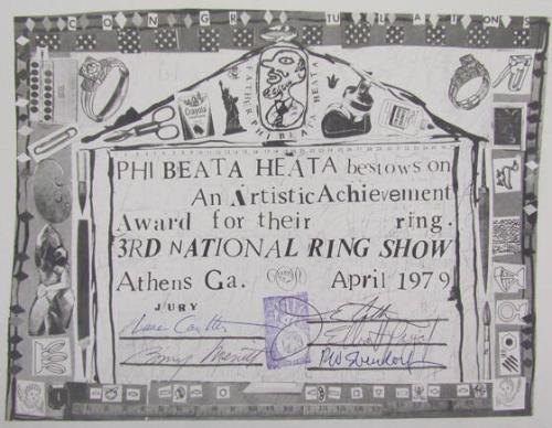 Artistic Achievement Award for 3rd National Ring Show