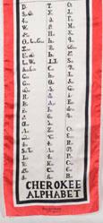Cherokee Alphabet scarf