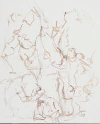 Preparatory Drawing for Homage to Titian: The Flaying of Marsyas
