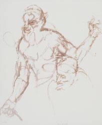 Preparatory Drawing for Homage to Titian: The Flaying of Marsyas