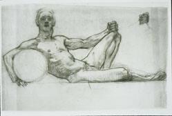 Figure Study, Male Nude Reclining