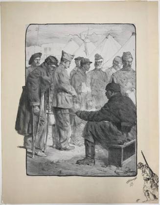 Résignation: Prisonniers de Guerre, plate 23 from Les Grandes Vertus Français