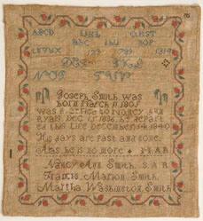 Sampler From The Smith Family Of Georgia