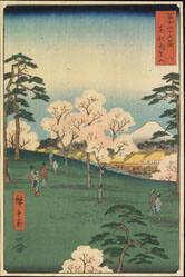 Mt. Asuka in the Eastern Capital, from Thirty-six Views of Mt. Fuji