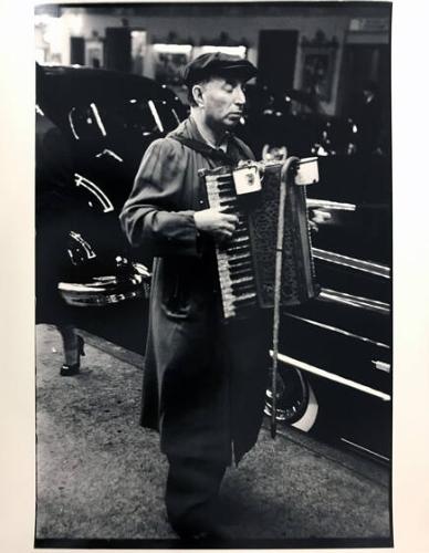 Blind Man Playing Accordian