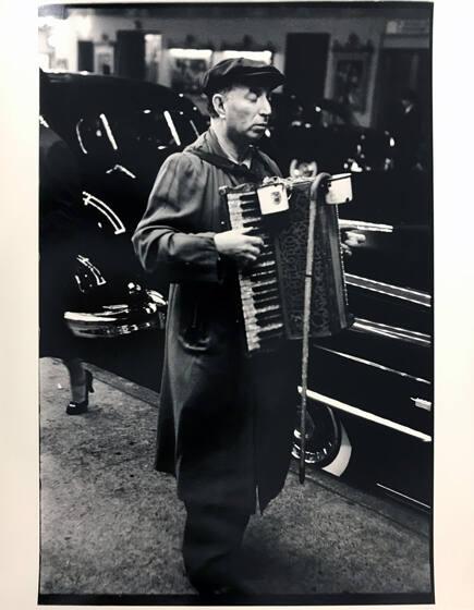 Blind Man Playing Accordian